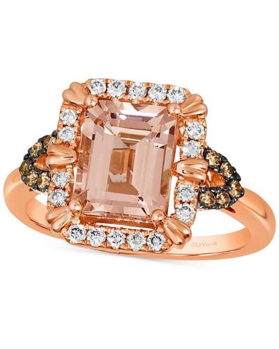 Le Vian ® Peach Morganite (1-3/4 Ct. T.w.) & Diamond (1/3 Ct. T.w.) In 14k Rose Gold - Pink