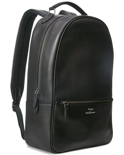 Polo Ralph Lauren Leather Backpack - Black
