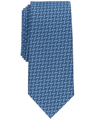Alfani Millbrook Slim Tie - Blue
