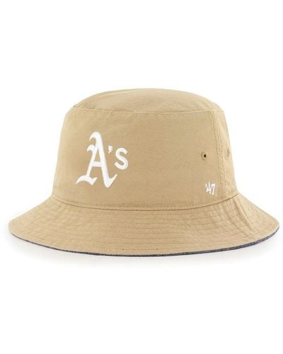 '47 '47 Oakland Athletics Chambray Ballpark Bucket Hat - Natural