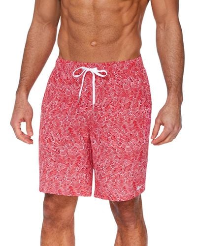 Reebok Mini Wave 9" Core Volley Swim Shorts - Pink