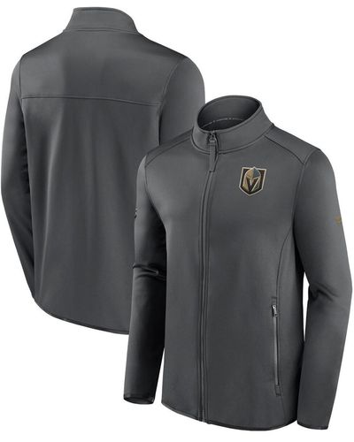 Fanatics Vegas Golden Knights Authentic Pro Rink Fleece Full-zip Jacket - Gray