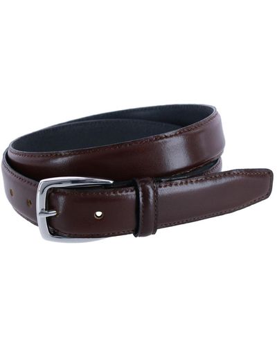 Trafalgar Jameson 31mm Genuine Leather Dress Belt - Black