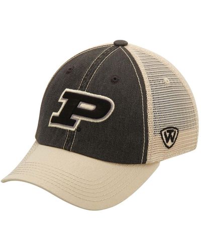 Top Of The World Black And Tan Purdue Boilermakers Offroad Trucker Hat