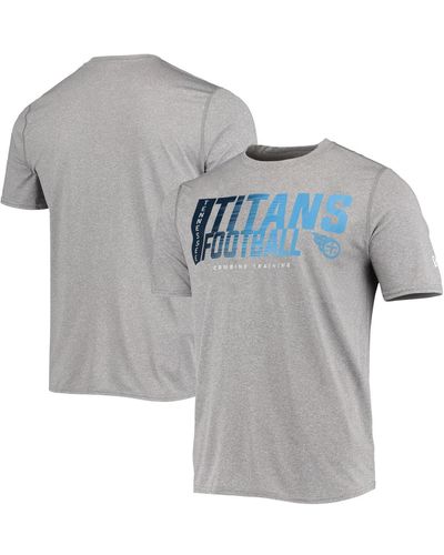 KTZ Tennessee Titans Combine Authentic Game On T-shirt - Gray