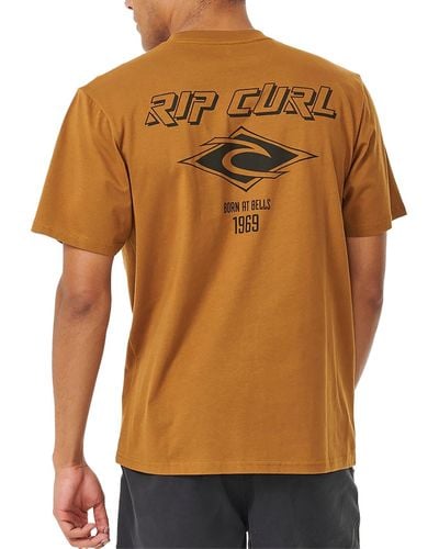 Rip Curl Fade Out Icon Short Sleeve T-shirt - Orange