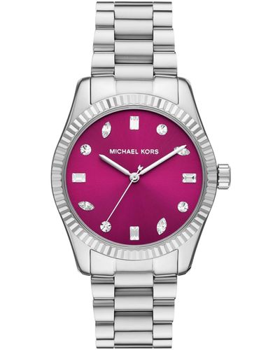 Michael Kors Lexington Three-hand Stainless Steel Watch 38mm - Pink