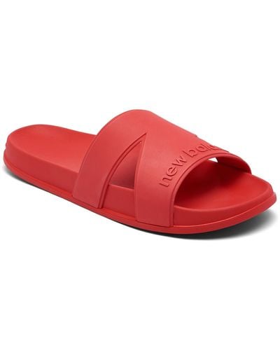New Balance 200 Slide Sandals From Finish Line - Red