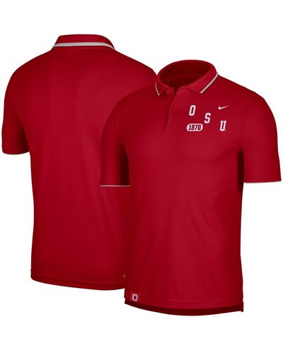 Nike Georgia Bulldogs Wordmark Performance Polo Shirt - Red