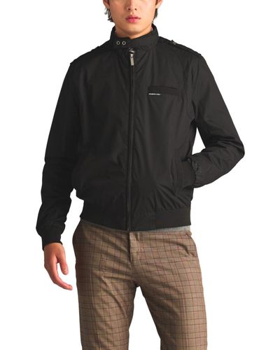 Members Only Classic Iconic Racer Jacket (slim Fit) - Black