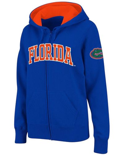 Colosseum Athletics Stadium Athletic Florida Gators Arched Name Full-zip Hoodie - Blue