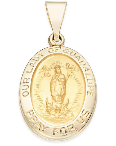 Macy's Our Lady Of Guadalupe Medallion Pendant - Metallic