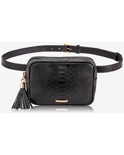 Gigi New York Kylie Leather Belt Bag - Black