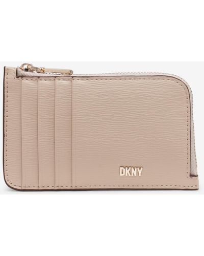 DKNY Perri Zip Around Wallet - Natural