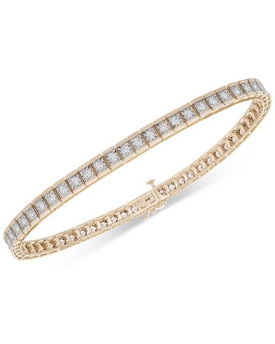 Macy's Diamond Tennis Bracelet (2 Ct. T.w. - Metallic