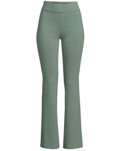 Lands' End Starfish High Rise Flare Pants - Green