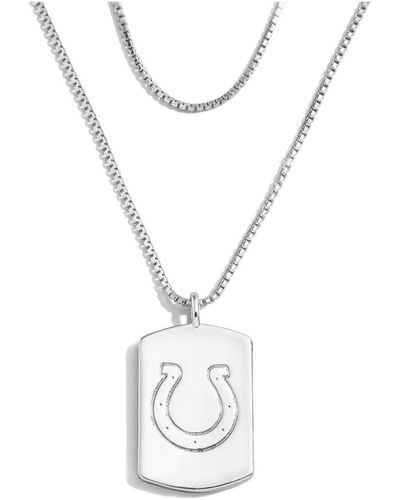 WEAR by Erin Andrews X Baublebar Indianapolis Colts Dog Tag Necklace - White