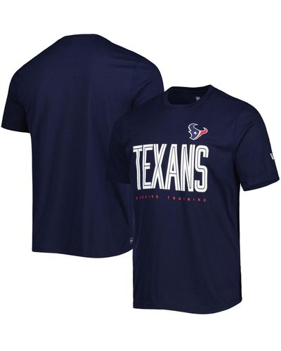 KTZ Houston Texans Combine Authentic Training Huddle Up T-shirt - Blue