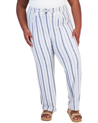 Derek Heart Trendy Plus Size Straight-leg Pants - Blue