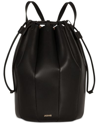 Jason Wu Tulip Leather Backpack - Black