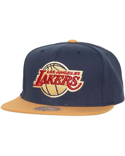 Mitchell & Ness Los Angeles Lakers Work It Snapback Hat - Blue