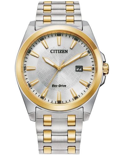Citizen Eco-drive Corso Stainless Steel Bracelet Watch 41mm - Metallic