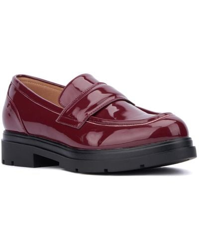New York & Company Abbey- Slip-on Loafers - Red