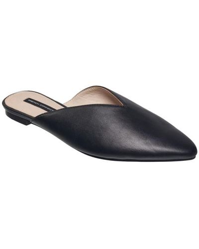 French Connection Leather Slip-on Mule - Black