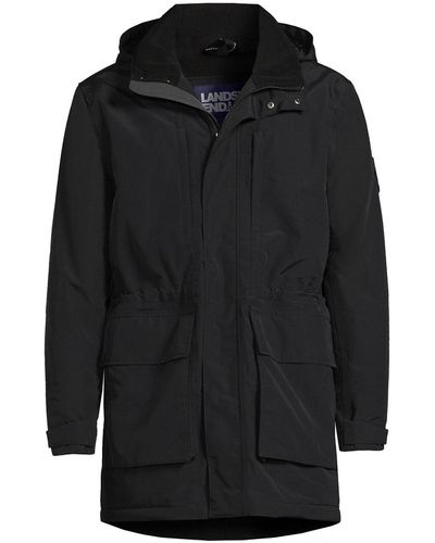 Lands' End Squall Insulated Waterproof Winter Parka - Black