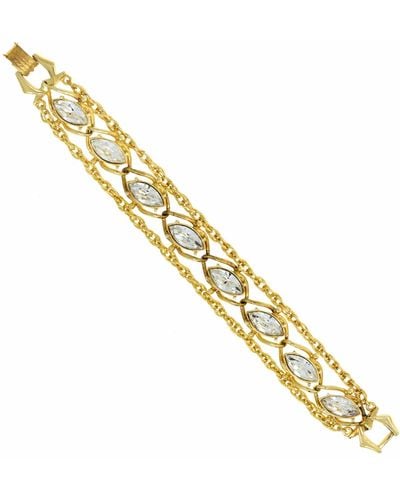 2028 Crystal Chain Bracelet - Yellow