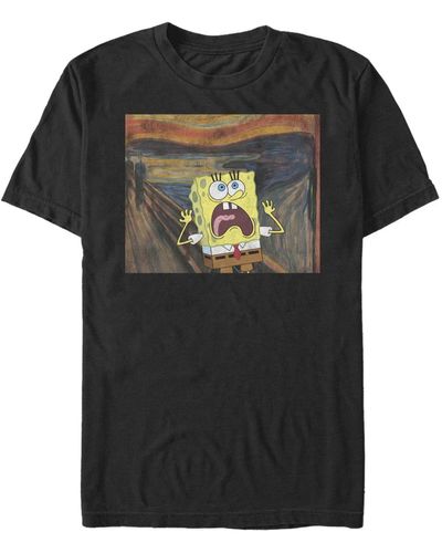 Fifth Sun Sponge Scream Short Sleeve Crew T-shirt - Black