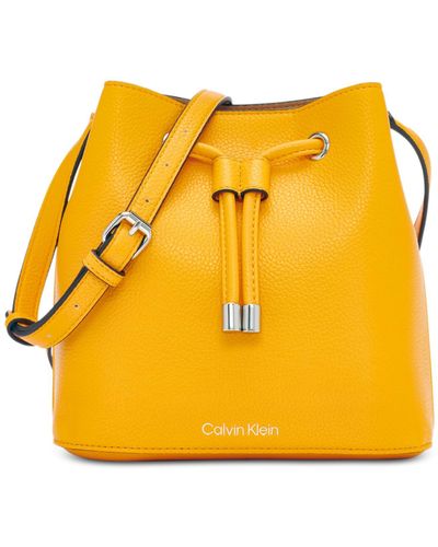 Calvin Klein Gabrianna Mini Bucket - Yellow