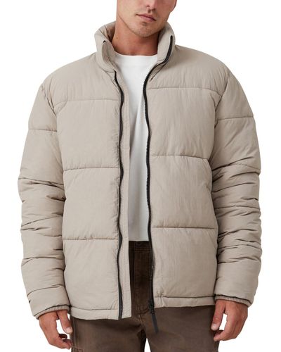 Cotton On Mother Puffer Jacket - Brown
