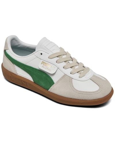 PUMA Palermo Leather Casual Sneakers From Finish Line - White