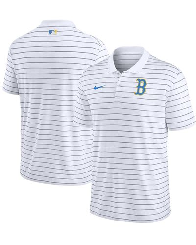 Nike Boston Red Sox City Connect Victory Performance Polo Shirt - White