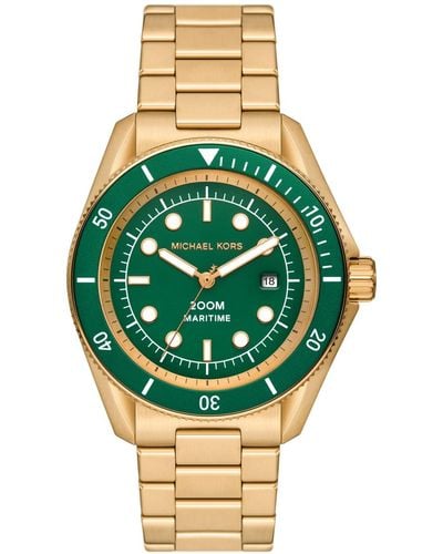 Michael Kors Maritime Three-hand Stainless Steel Watch 42mm - Green