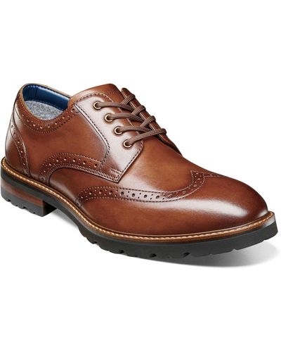 Florsheim Renegade Wingtip Oxford Shoes - Brown