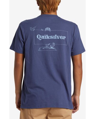 Quiksilver Jungleman Mt0 Short Sleeve T-shirt - Blue