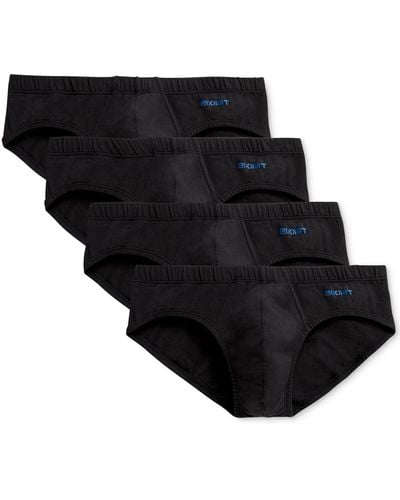 2xist Men's 4-pk. Stretch Cotton Bikini Briefs - Black