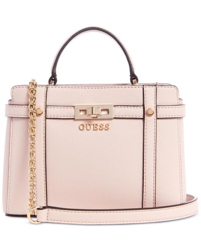 Guess Emilee 2 Compartment Mini Satchel - Pink