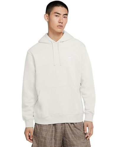 Nike Sportswear Club Fleece Pullover Hoodie - White
