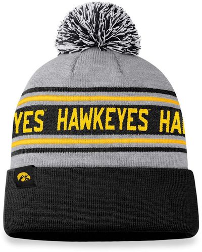 Top Of The World Iowa Hawkeyes Frigid Cuffed Knit Hat - Black