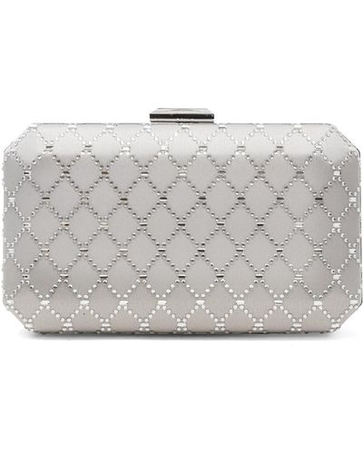 INC International Concepts Sasha Satin Sparkle Clutch, Created For Macy's - Gray