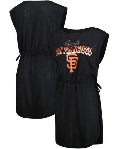 G-III 4Her by Carl Banks San Francisco Giants G.o.a.t Swimsuit Cover-up Dress - Black