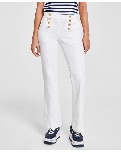 Michael Kors Michael Flared-leg Sailor Jeans - White