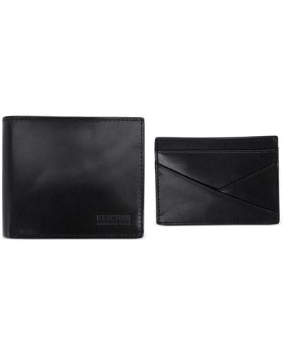 Kenneth Cole Kurtz Slim-fold Wallet & Card Case - Black