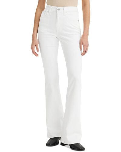 Levi's 726 High Rise Flare Jeans - White