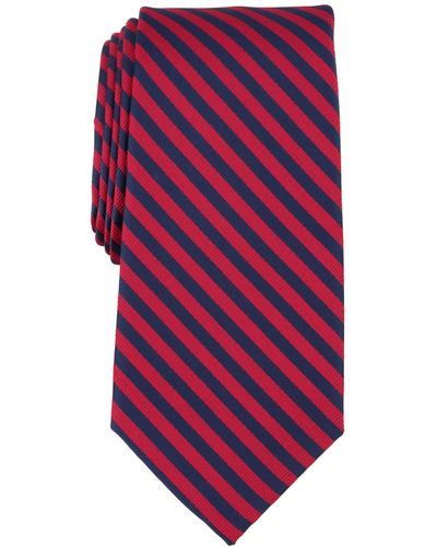 Nautica Yachting Stripe Tie - Red