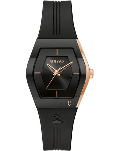 Bulova Latin Grammy Silicone Strap Watch 30.5mm - Black