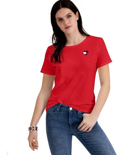 Tommy Hilfiger Embroidered Heart-logo T-shirt